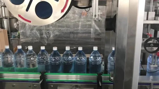 Máquina de rotulagem de manga termorretrátil, totalmente automática, redonda, quadrada, suco, água, bebidas, filme de PVC, preço de fábrica
